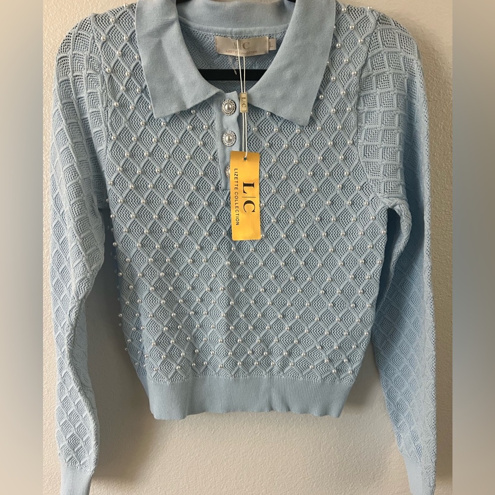 Blue Women’s Knit Sweater
